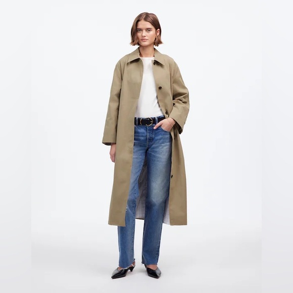 Madewell Jackets & Blazers - Madewell Single Breasted Trench Coat in Heritage Khaki Tan Size Small NWT